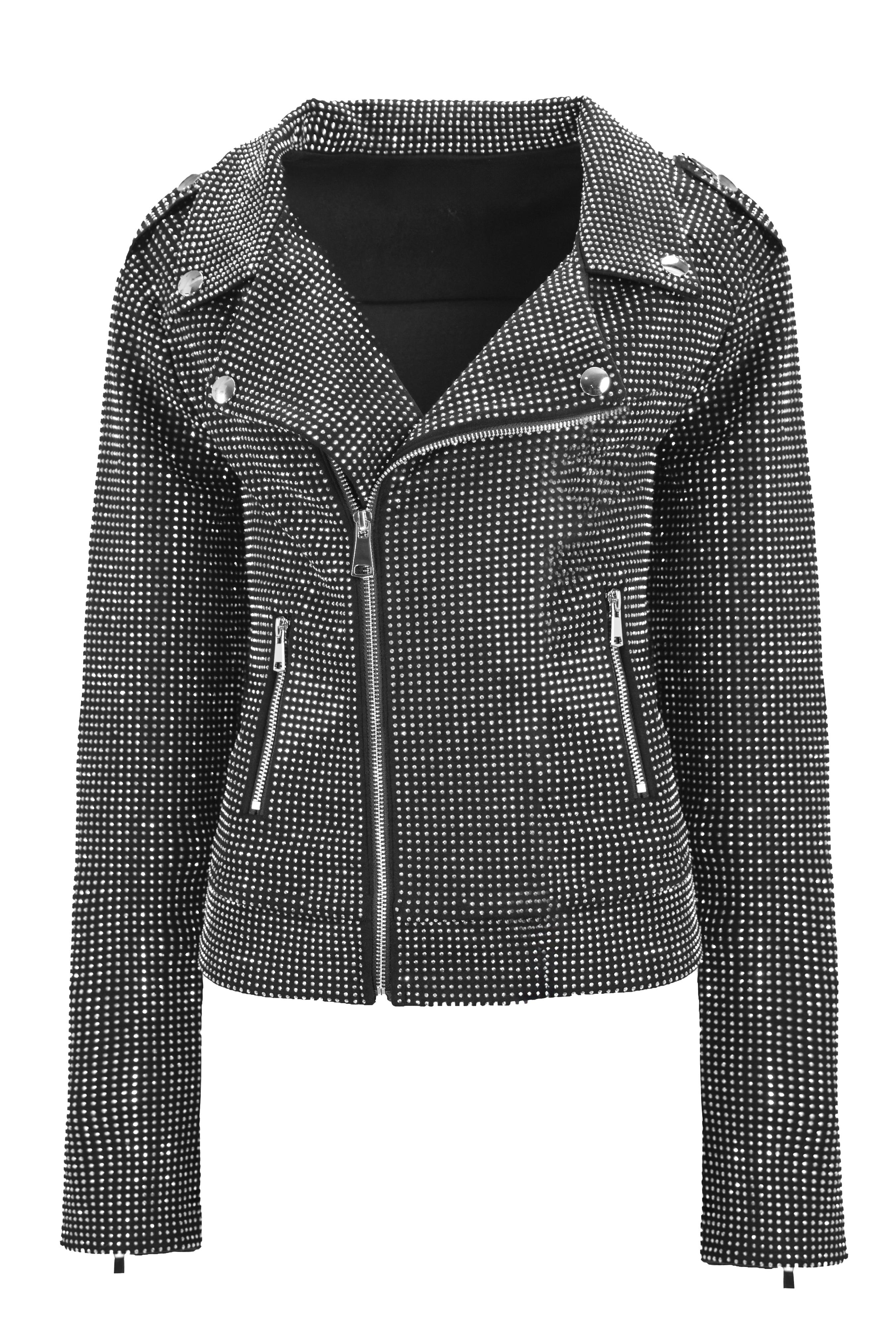 STUDDED BIKER JACKET