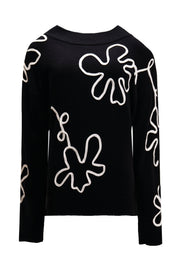 ABSTRACT EMBROIDERY SWEATER