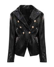 CROCODILE-EFFECT BLAZER