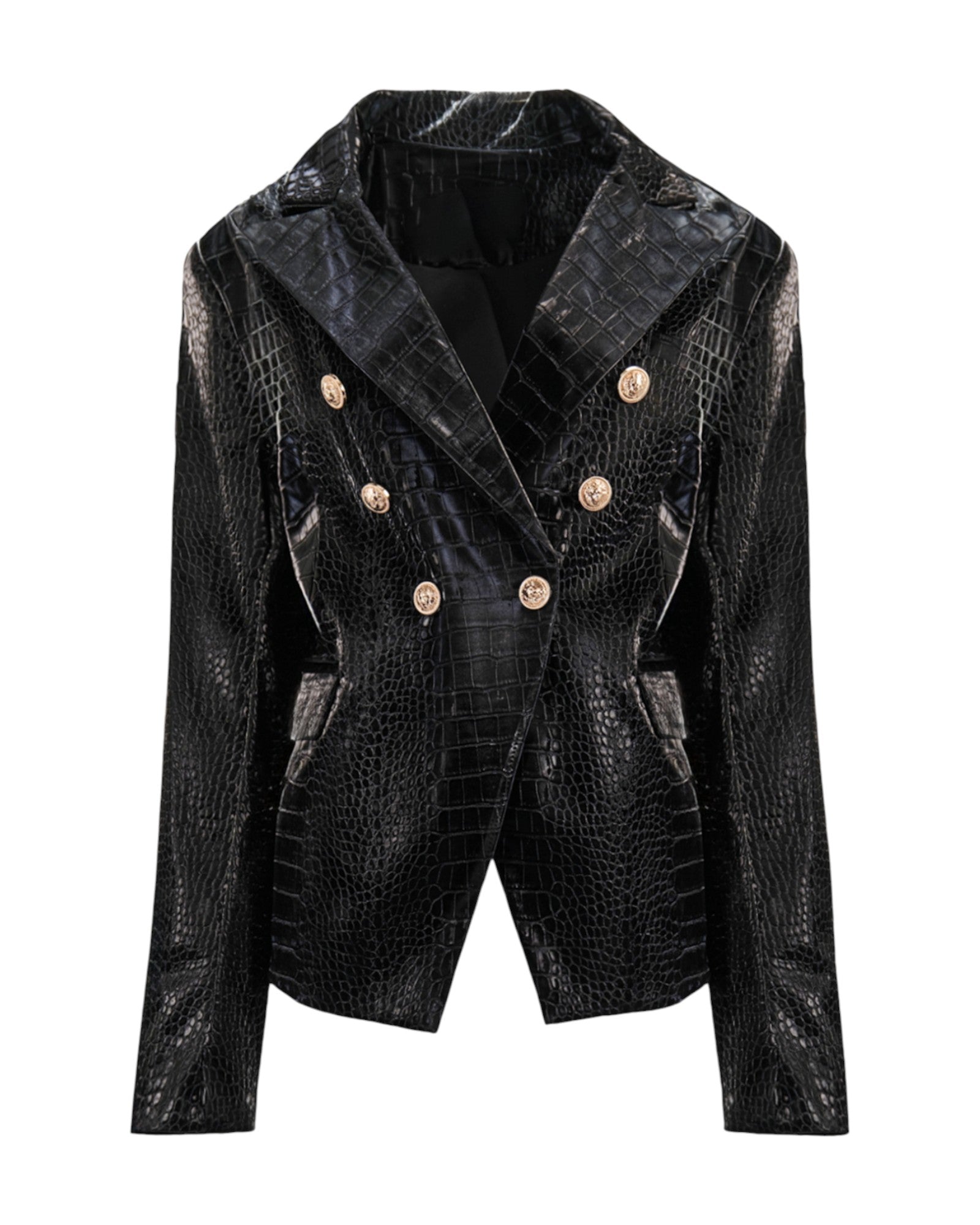 CROCODILE-EFFECT BLAZER