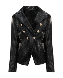 CROCODILE-EFFECT BLAZER