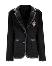 TAILORED BLAZER WITH EMBLEM DETAIL