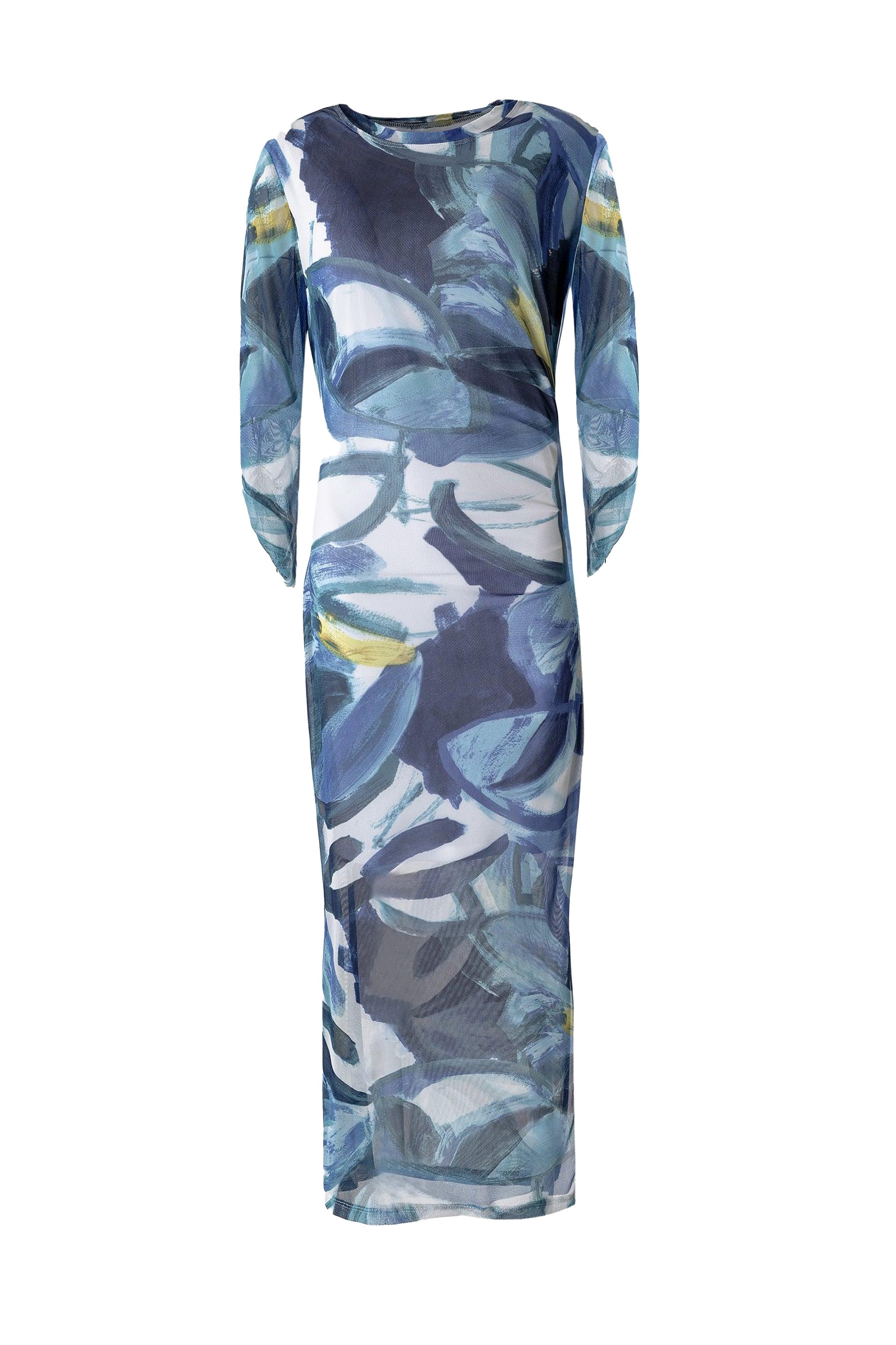 ABSTRACT MESH BODYCON DRESS