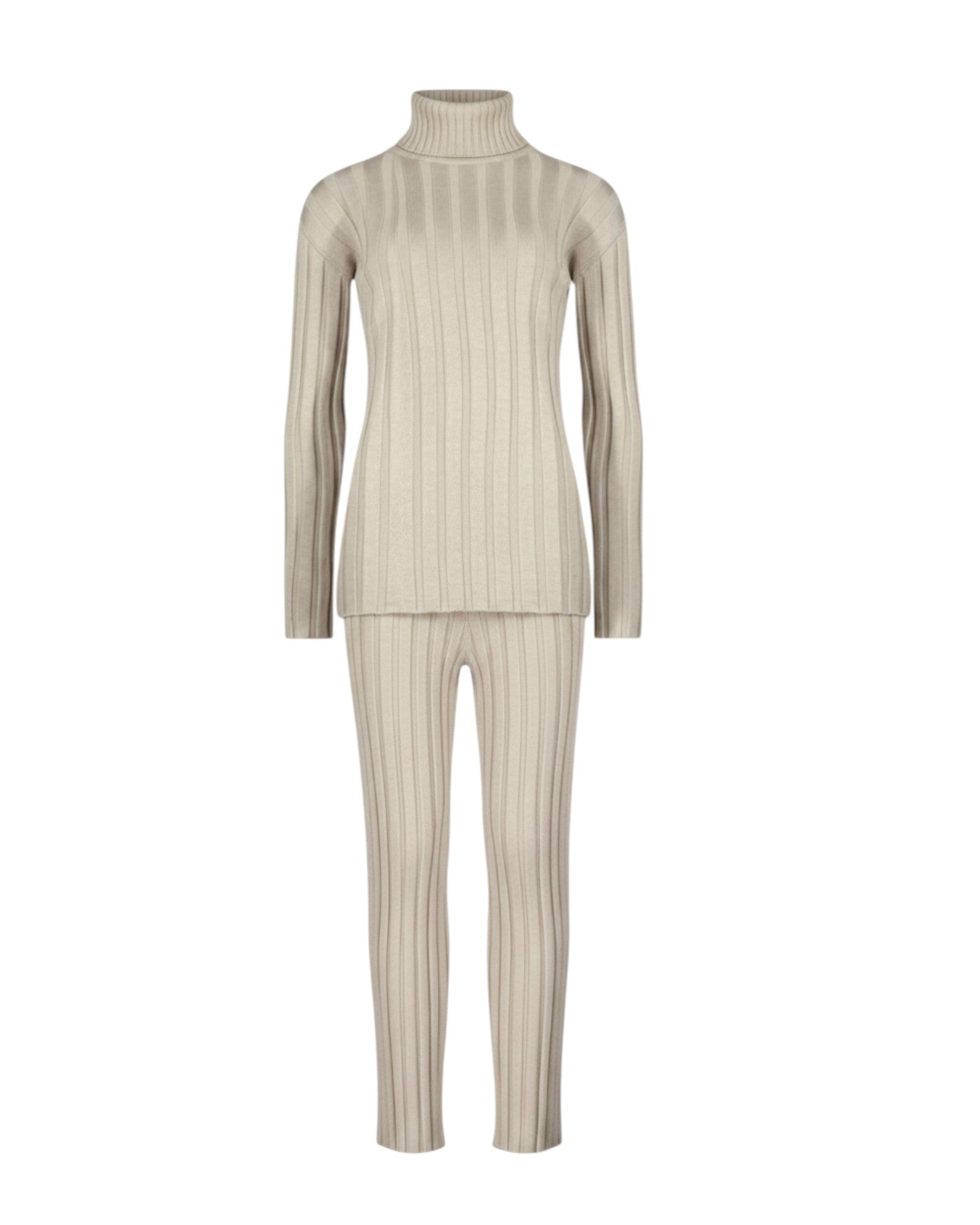 RIBBED KNIT TWO-PIECE SET