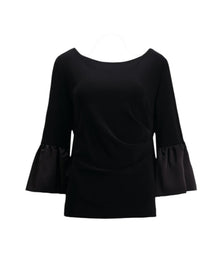 ELEGANT FLARE-SLEEVE BLOUSE