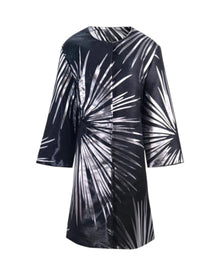 BLACK AND SILVER METALLIC COAT