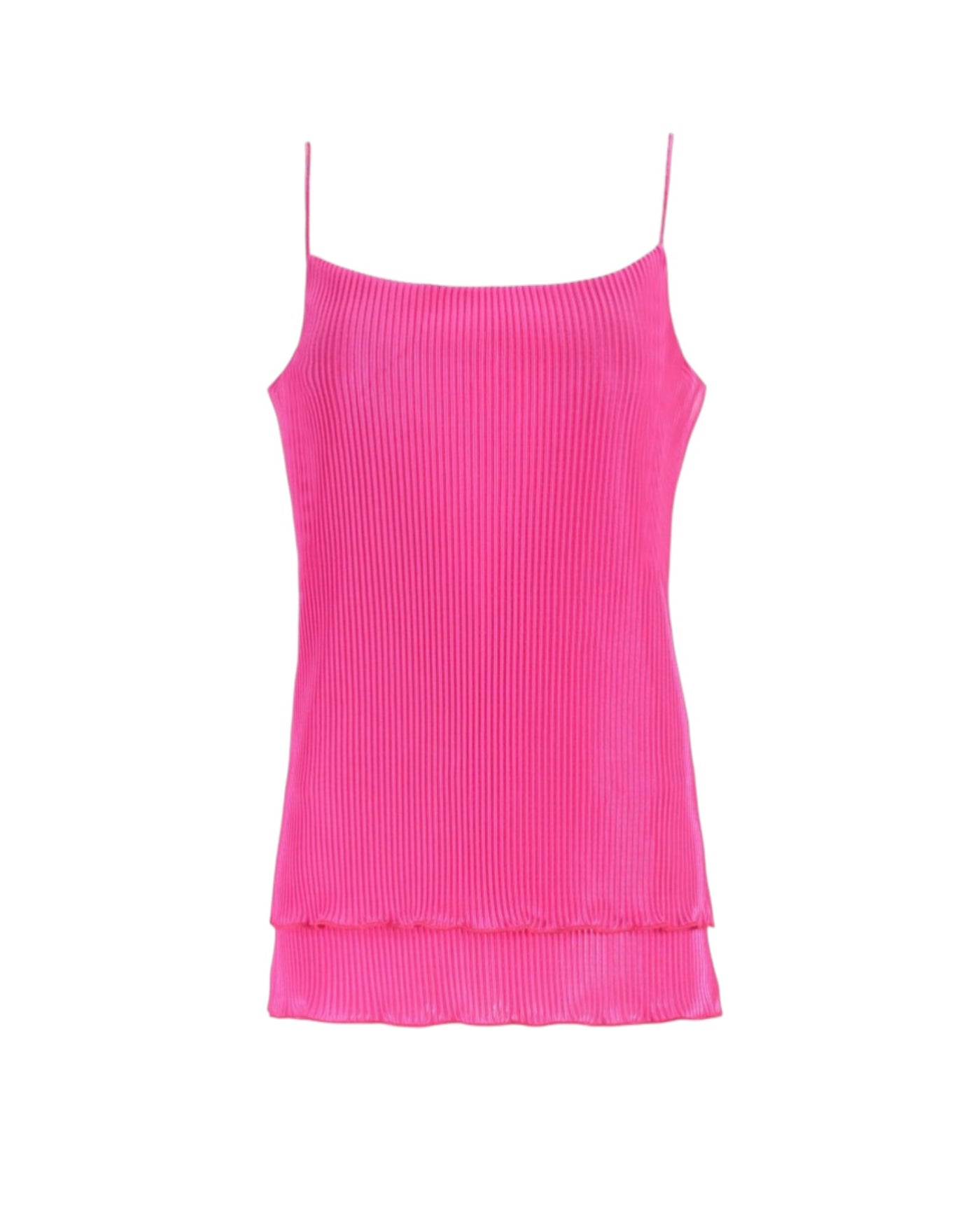 PLEATED SPAGHETTI STRAP TOP