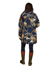 PATTERNED HOODED COAT