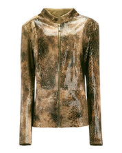 METALLIC PYTHON TWO-PIECE SET