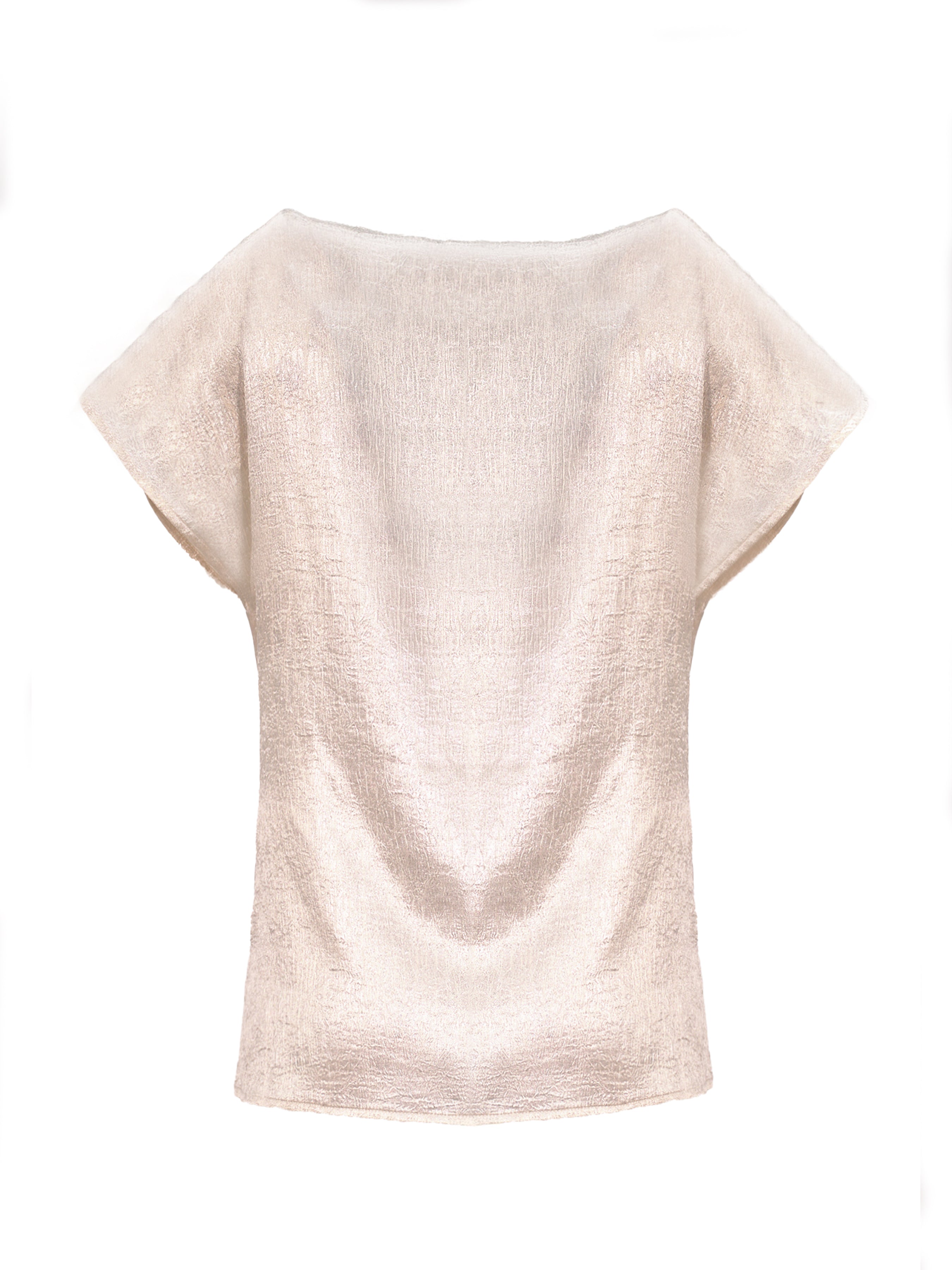 SHIMMER WRAP TEXTURED TOP