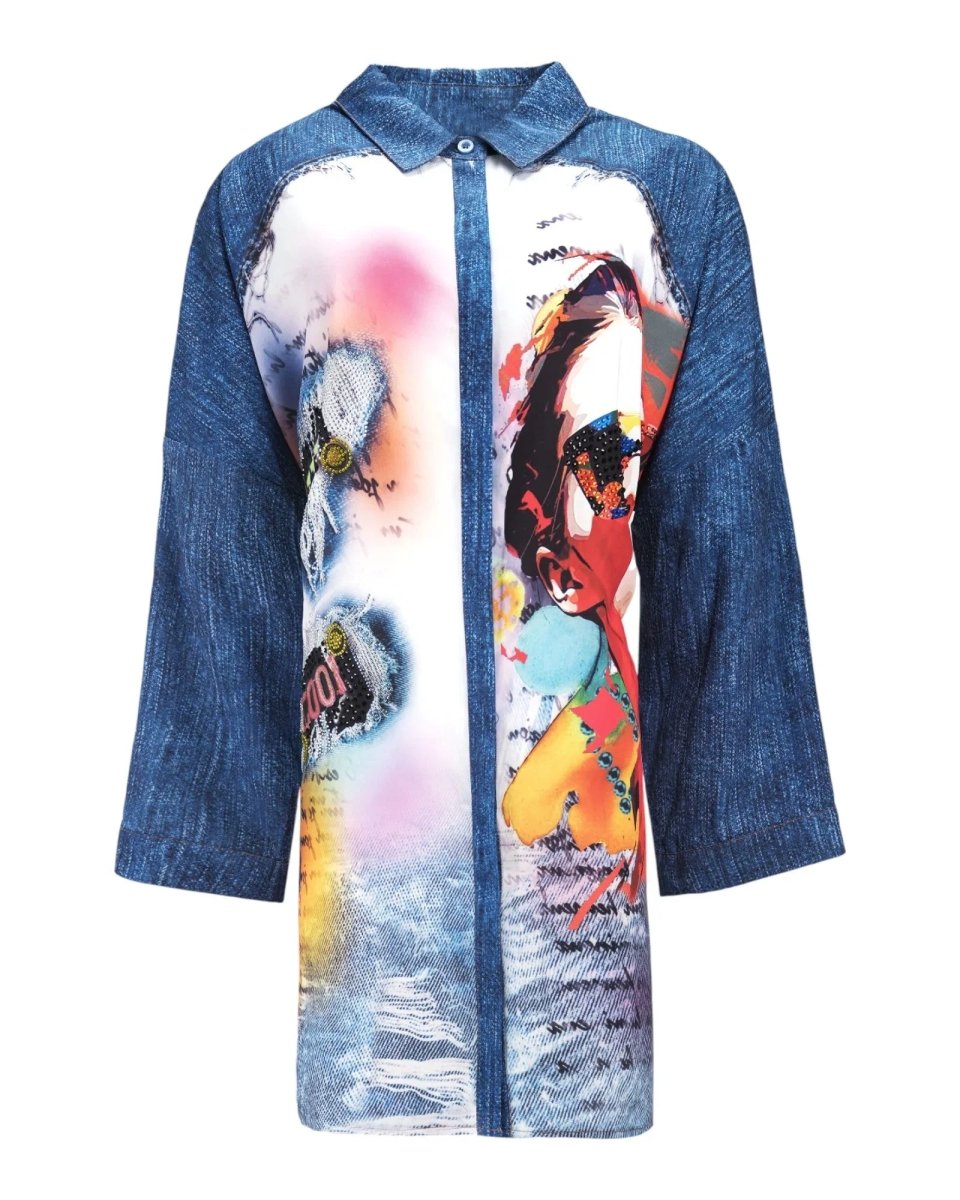 DENIM POP ART SHIRT