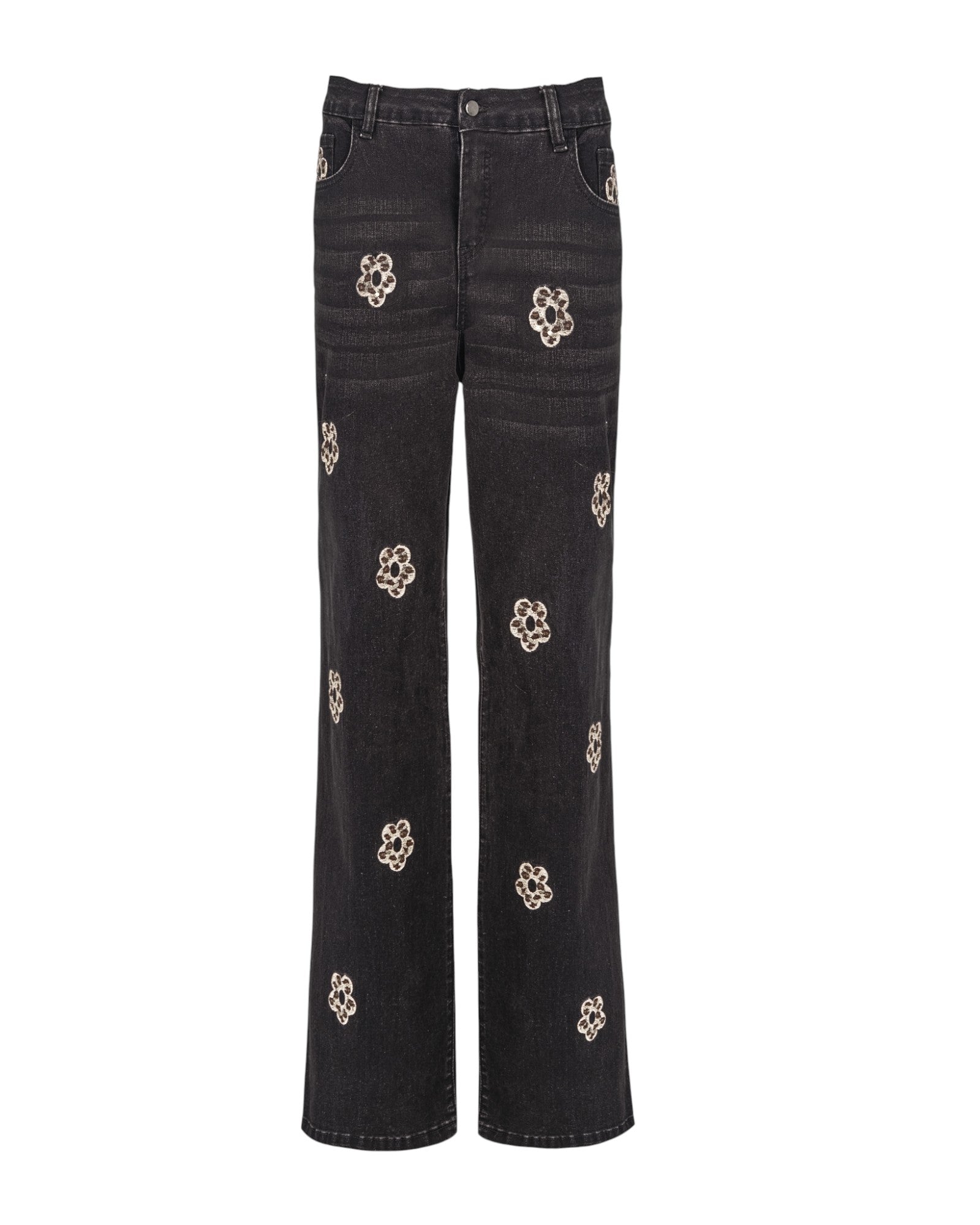 EMBELLISHED STRAIGHT DENIM