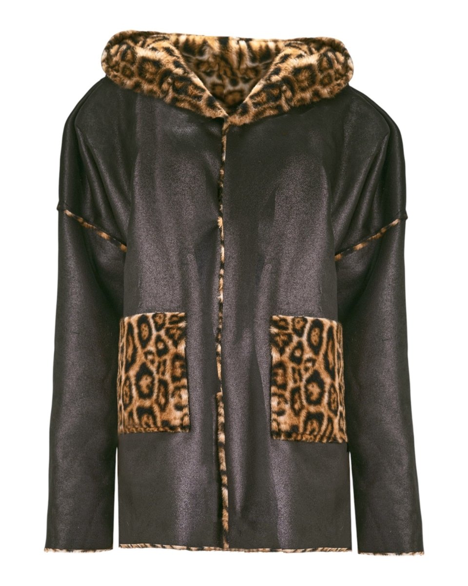 REVERSIBLE LEOPARD COAT