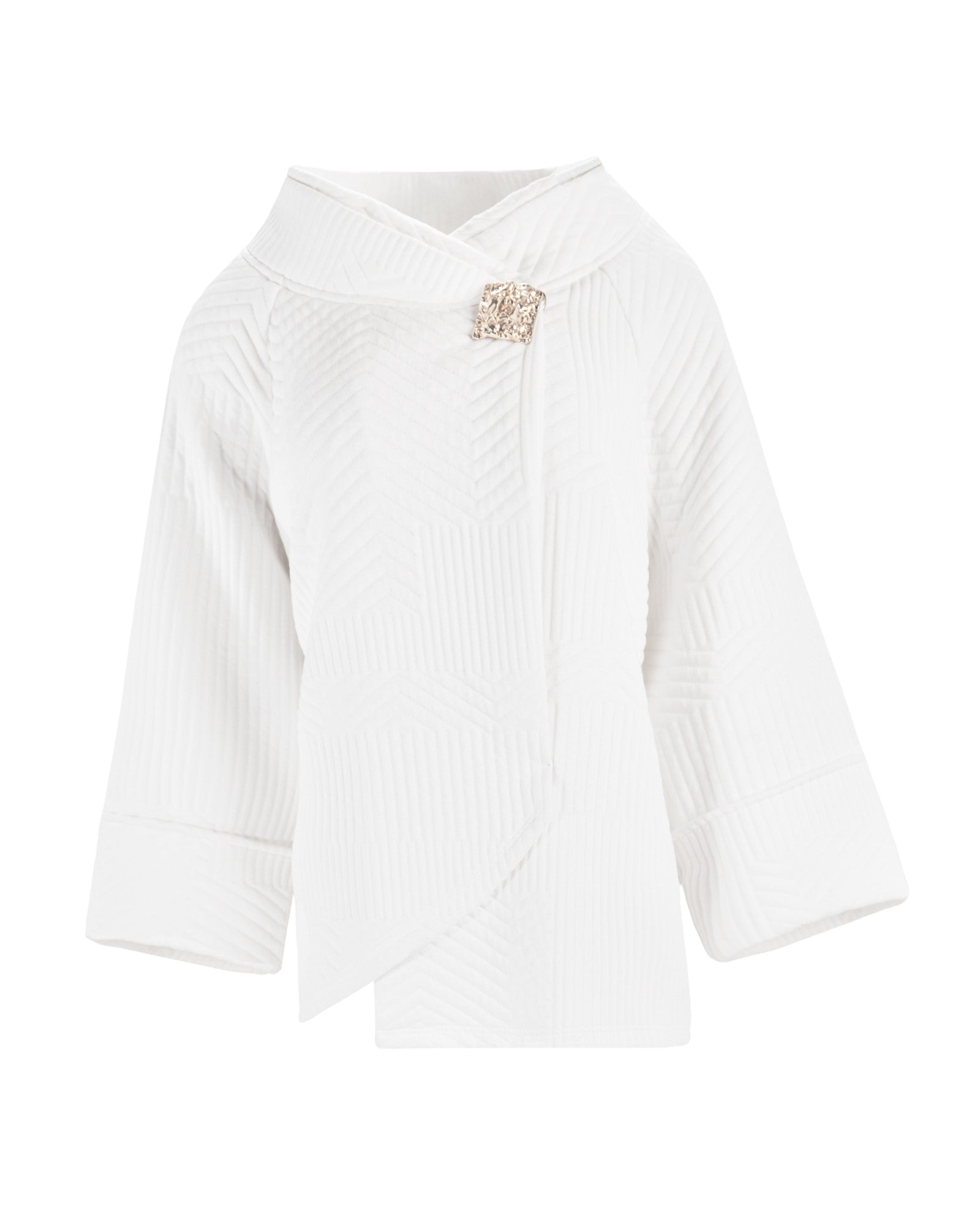 TEXTURED ASYMMETRIC JACKET