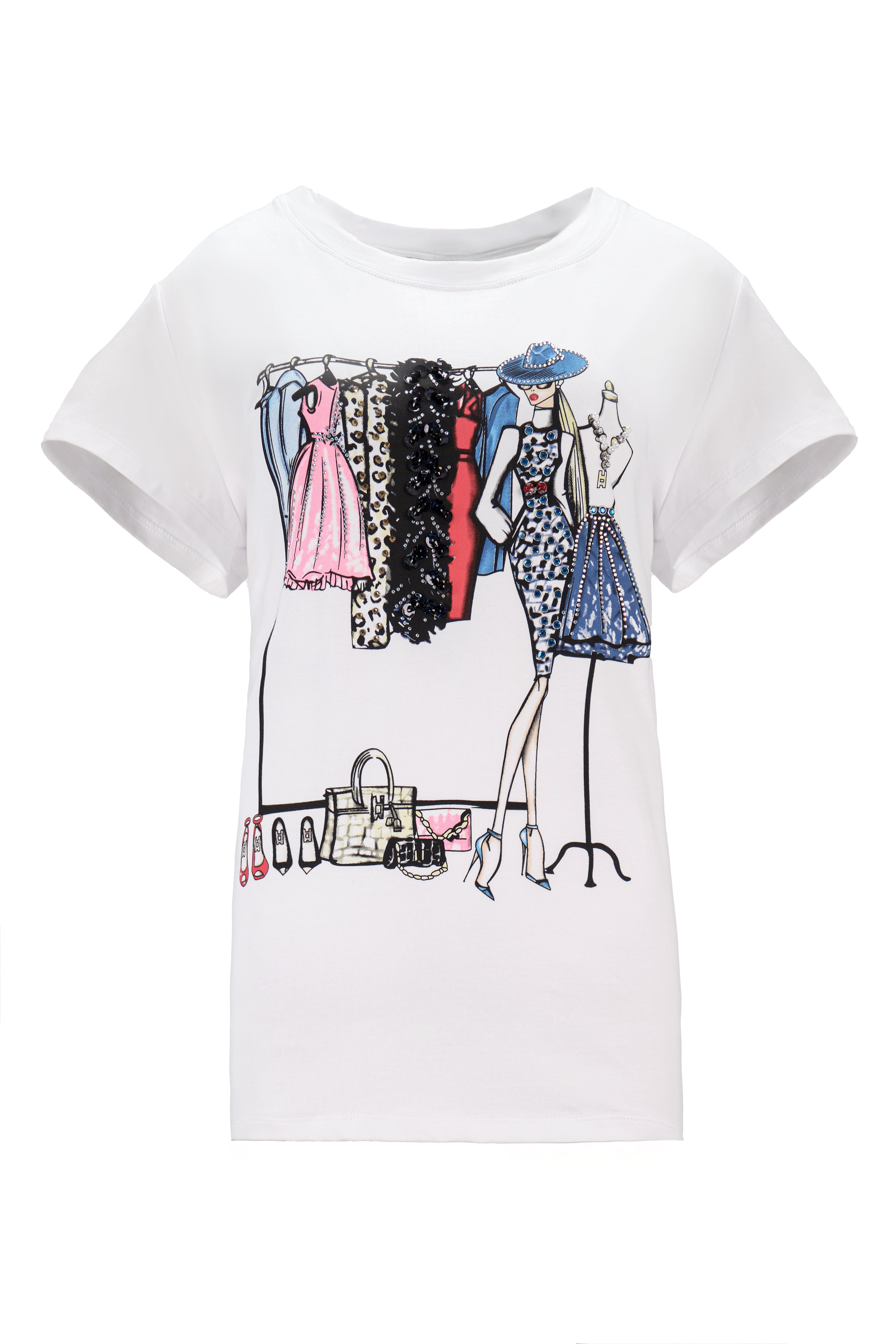 FASHIONISTA ILLUSTRATION TOP