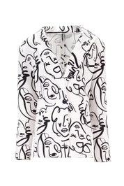 ILLUSTRATED PRINT BLAZER