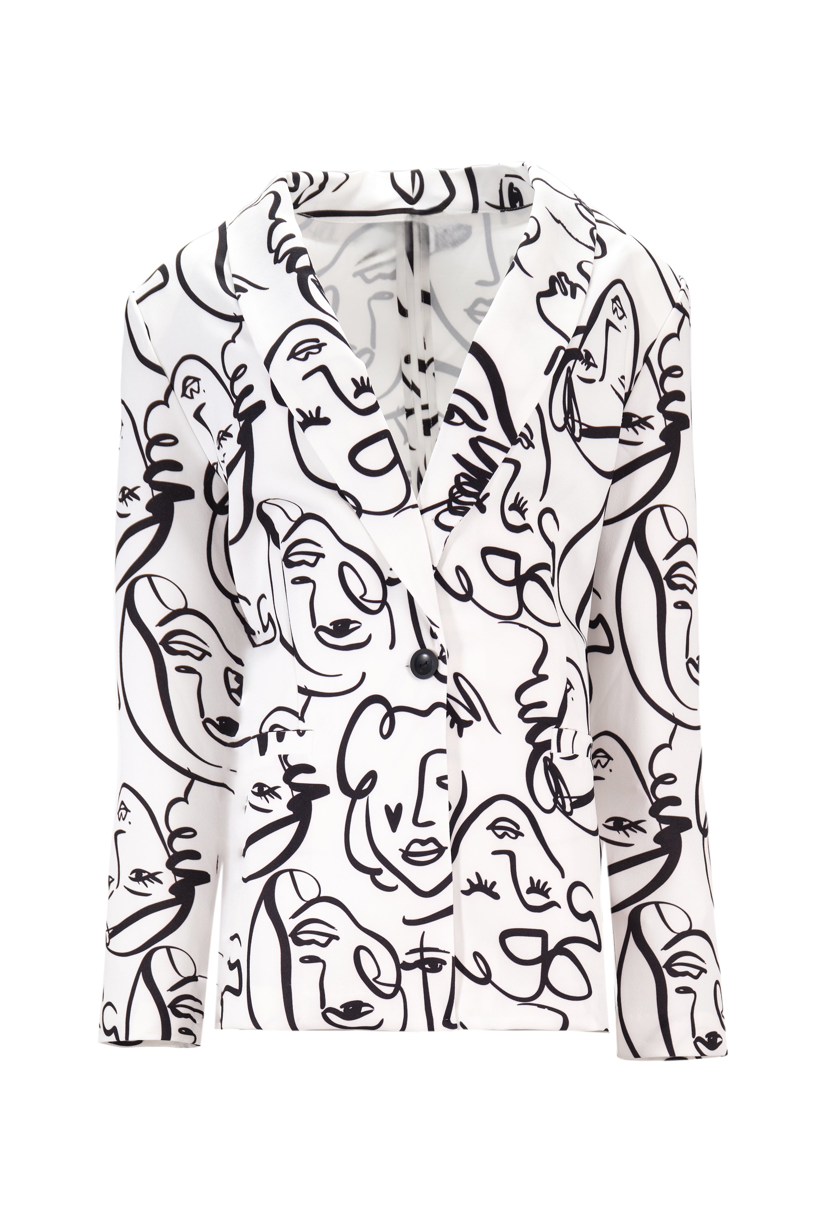 ILLUSTRATED PRINT BLAZER