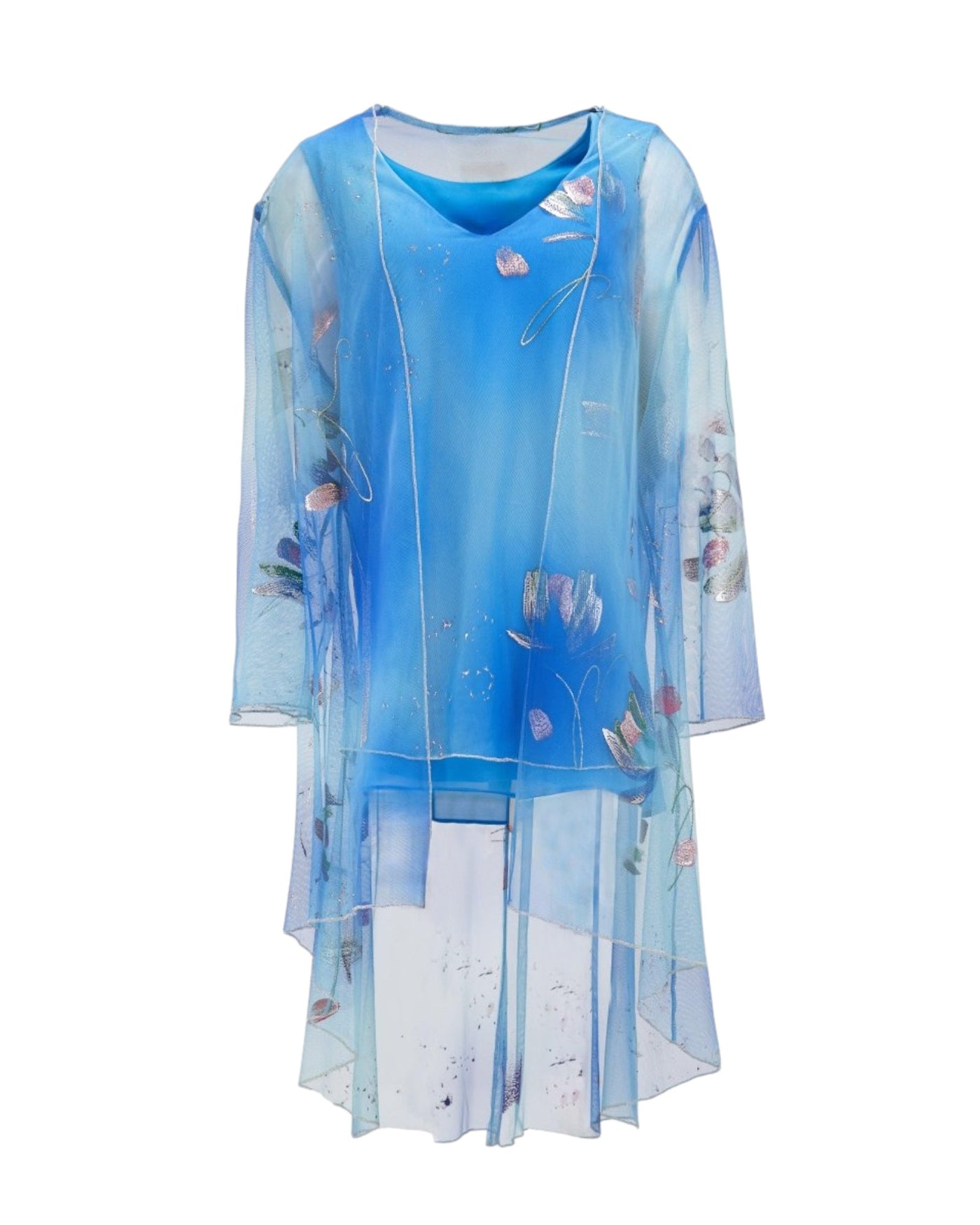 ASYMMETRICAL SHEER TWIN SET