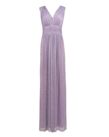 RUCHED SHIMMER EVENING GOWN