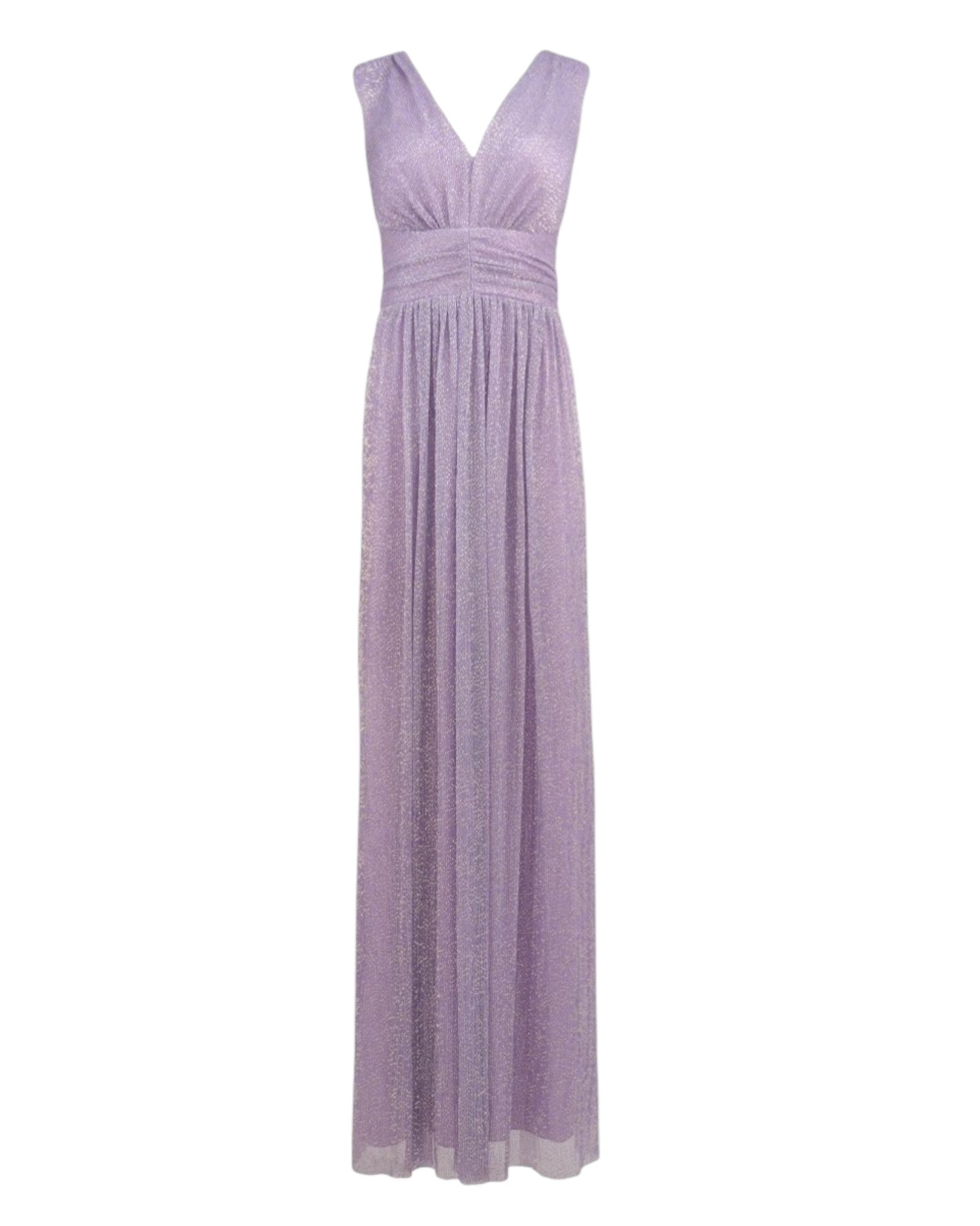 RUCHED SHIMMER EVENING GOWN