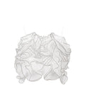 RUFFLED ORGANZA CROP TOP