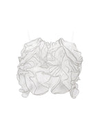RUFFLED ORGANZA CROP TOP