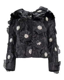 FLORAL EMBELLISHED TWO-PIECE SET