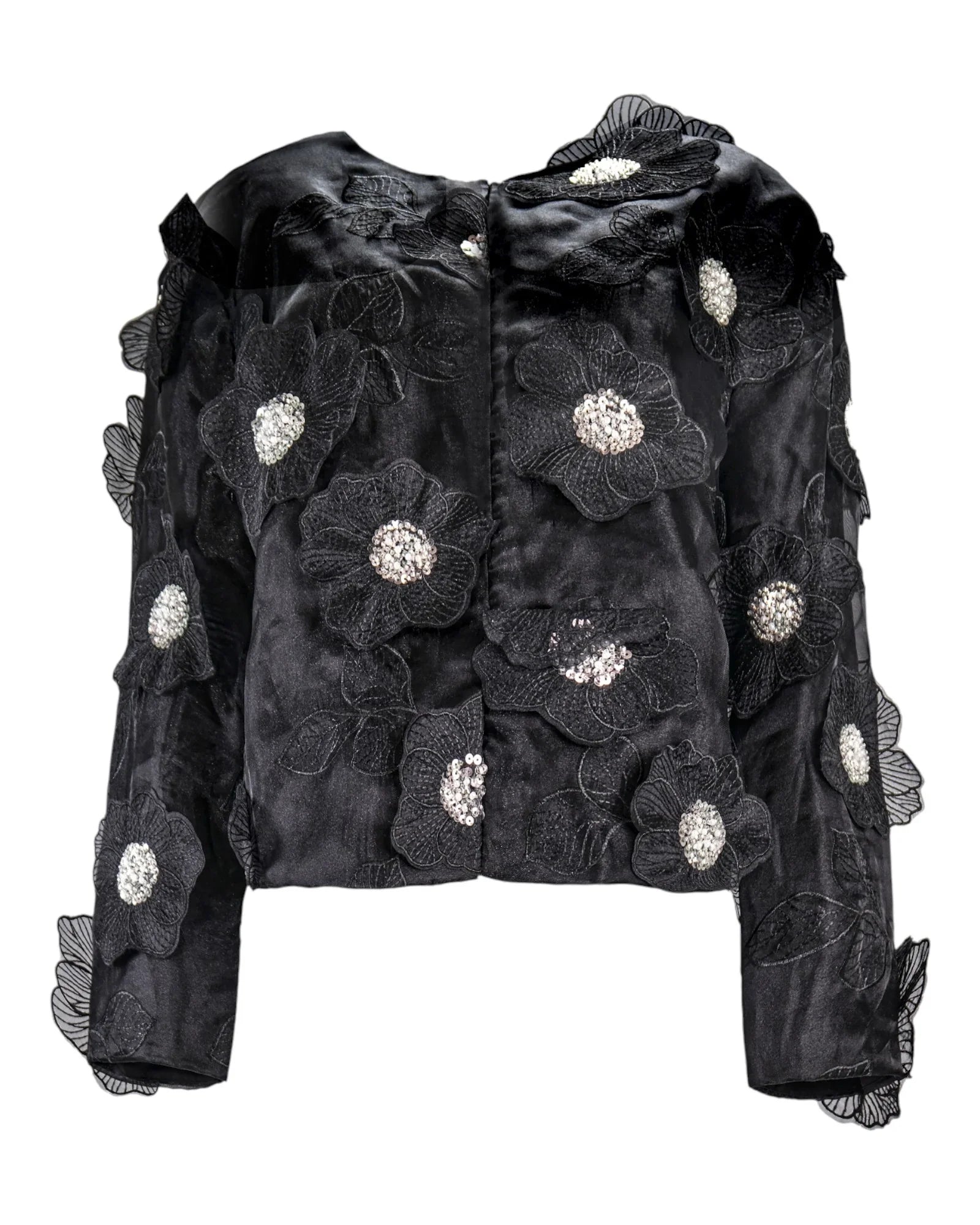 FLORAL EMBELLISHED TWO-PIECE SET