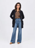BOW DETAIL WIDE LEG JEANS