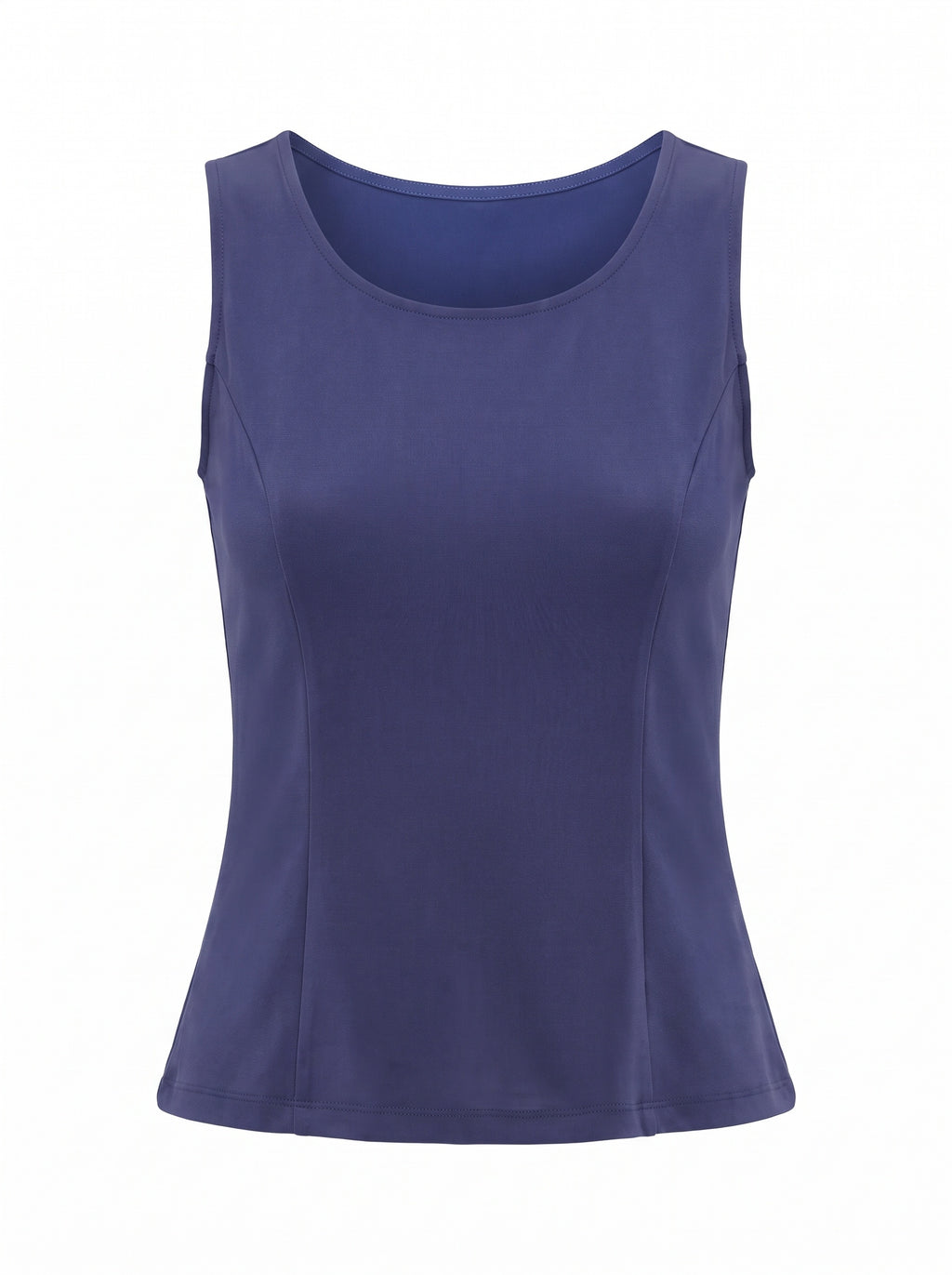 SCOOP NECK SLEEVELESS FITTED TOP