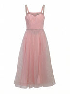 EMBELLISHED TULLE SWEETHEART DRESS