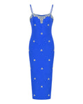 CRYSTAL SCATTER MIDI DRESS