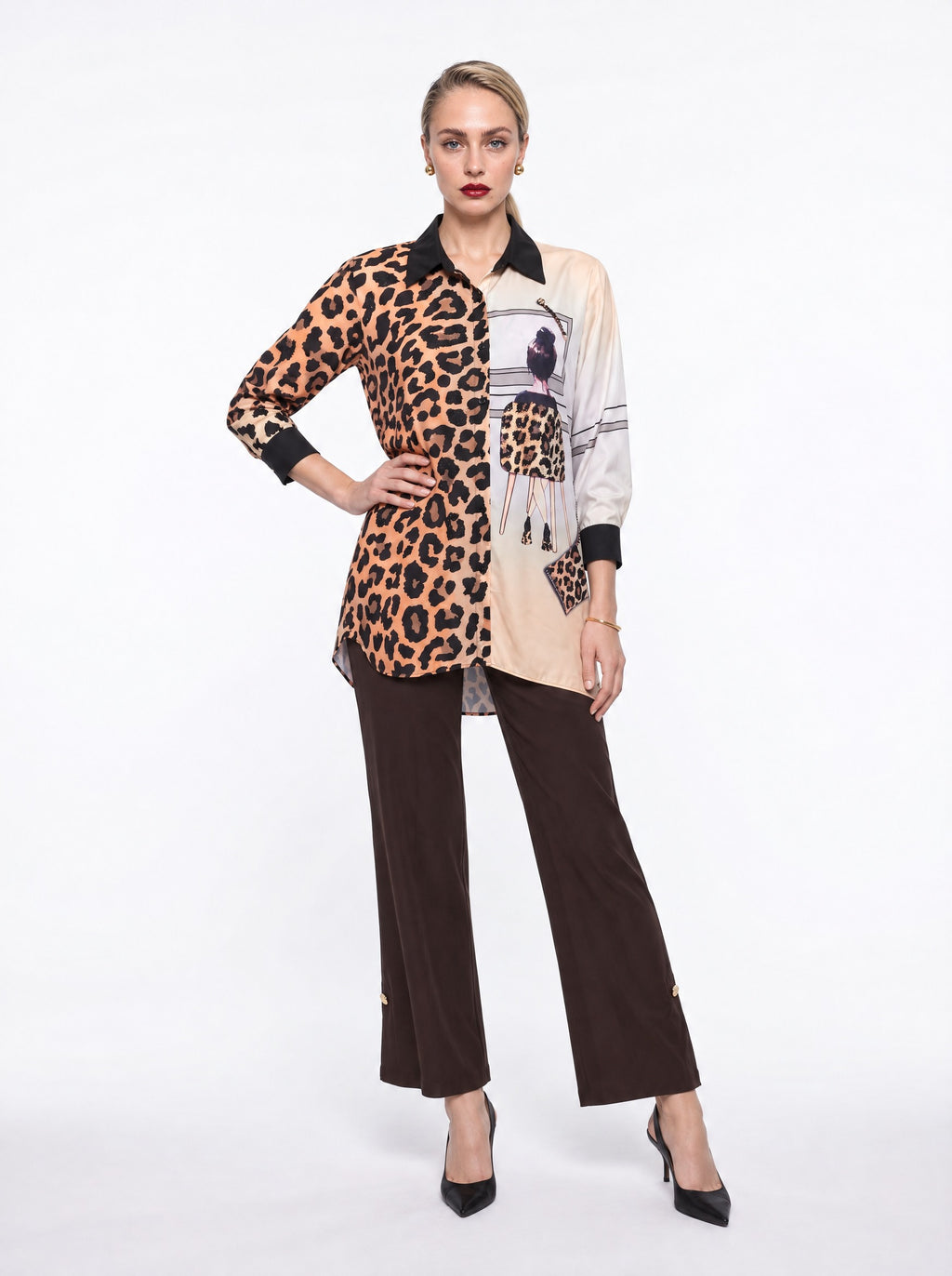 WIDE-LEG PULL-ON TROUSERS WITH SIDE SLITS