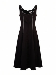 PANELLED MIDI DRESS