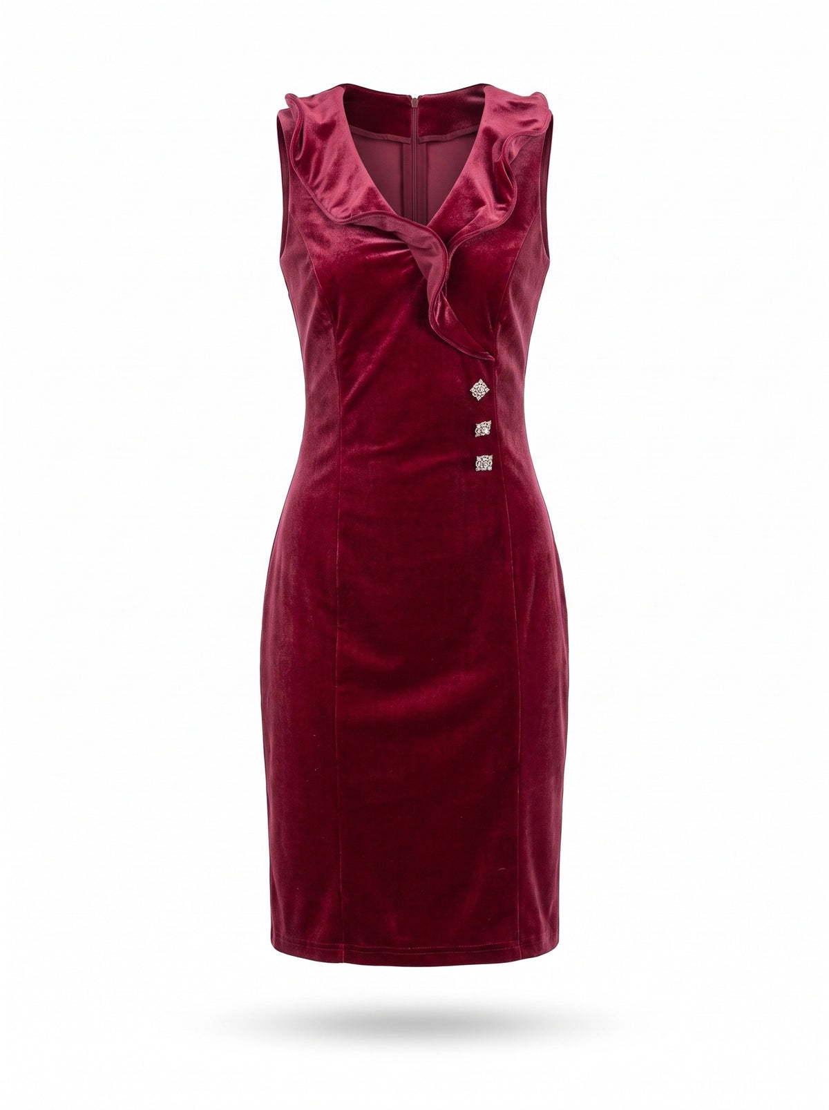Velvet Collar Dress