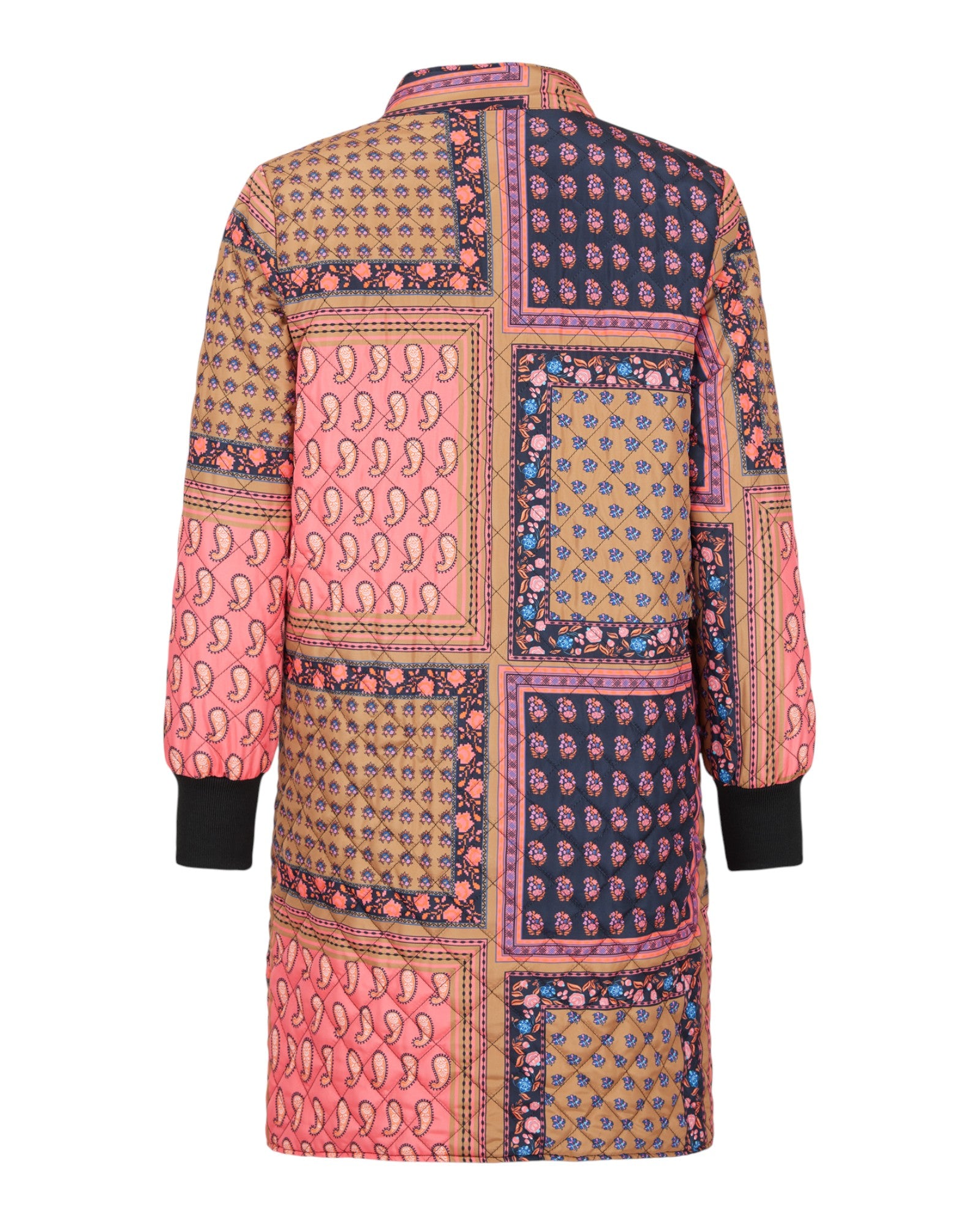REVERSIBLE PATCHWORK QUILTED COAT