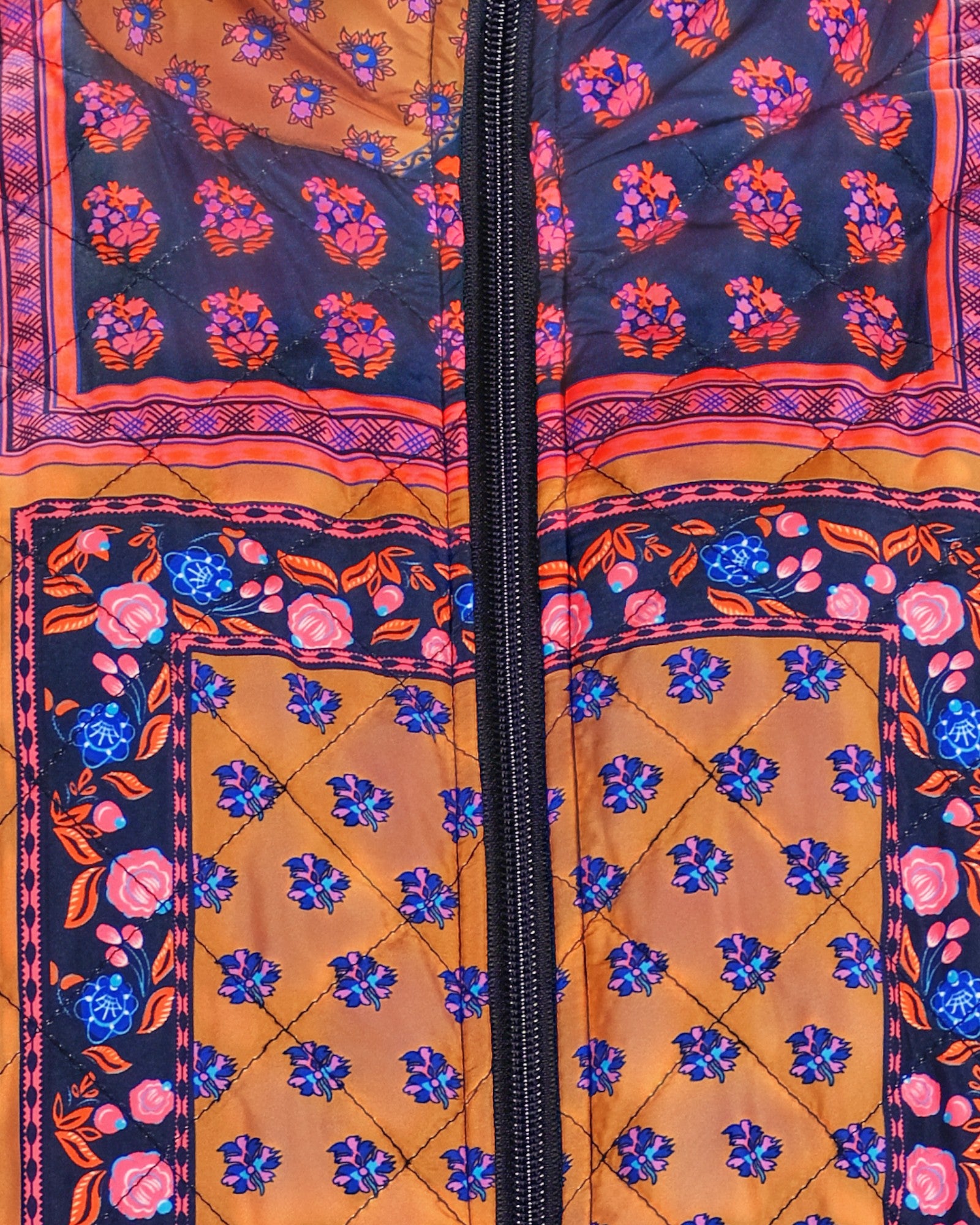 REVERSIBLE PATCHWORK QUILTED COAT