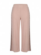 SEQUIN SIDE-PANEL WIDE-LEG TROUSERS