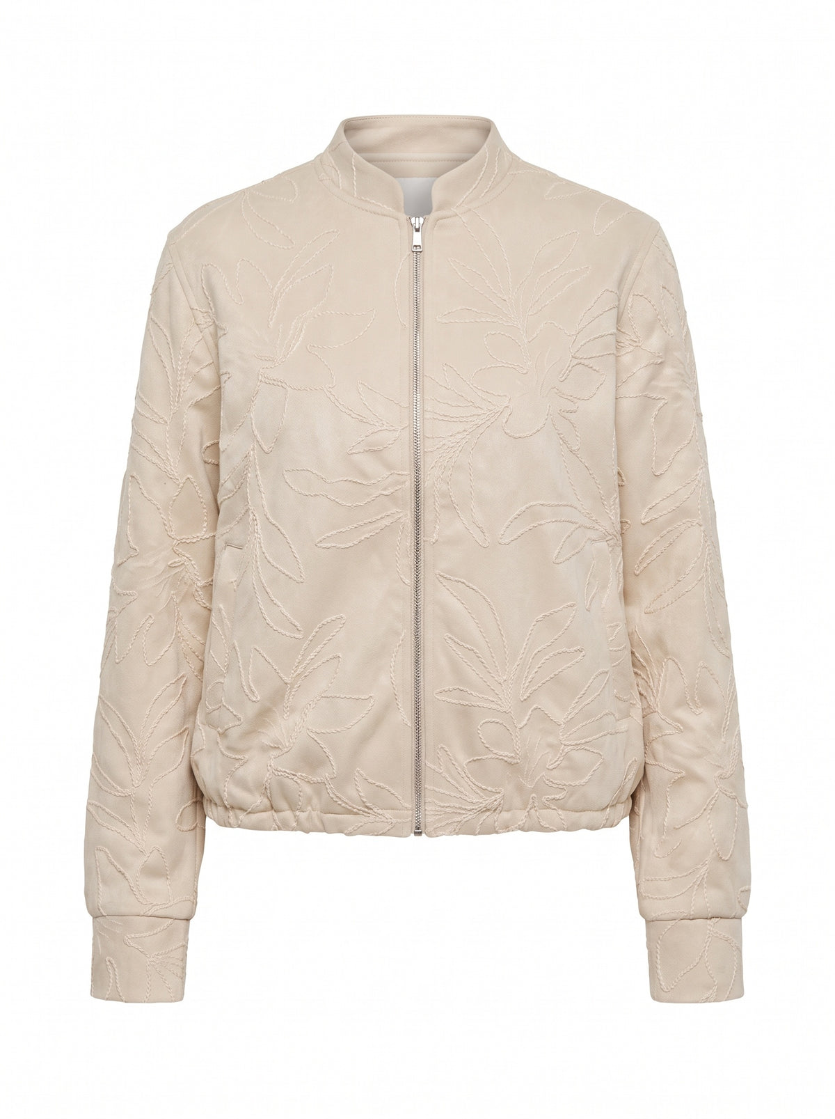 FLORAL EMBROIDERED BOMBER JACKET