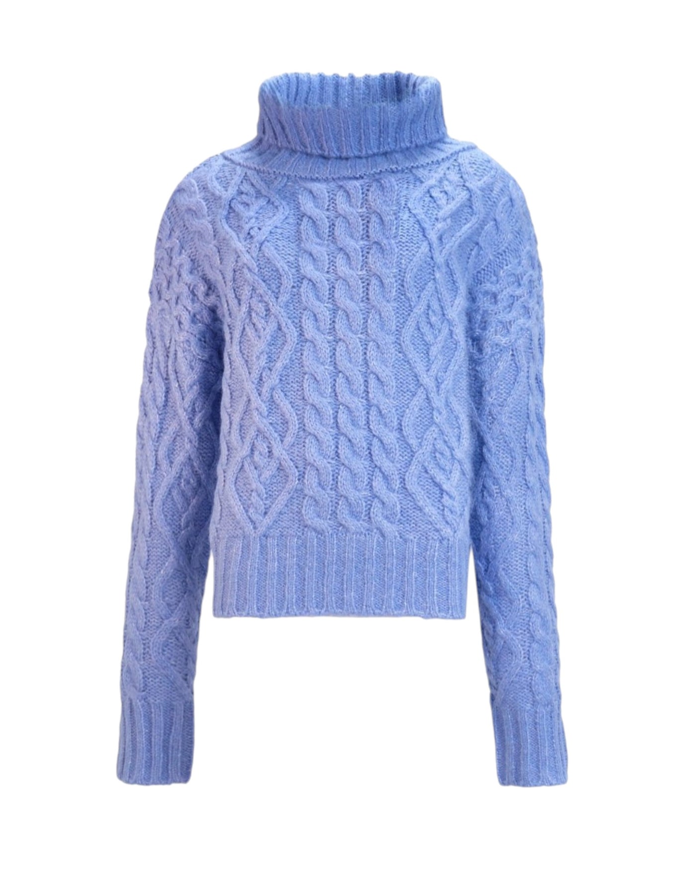 CABLE KNIT TURTLENECK SWEATER