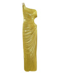 CUTOUT DRAPED GOWN