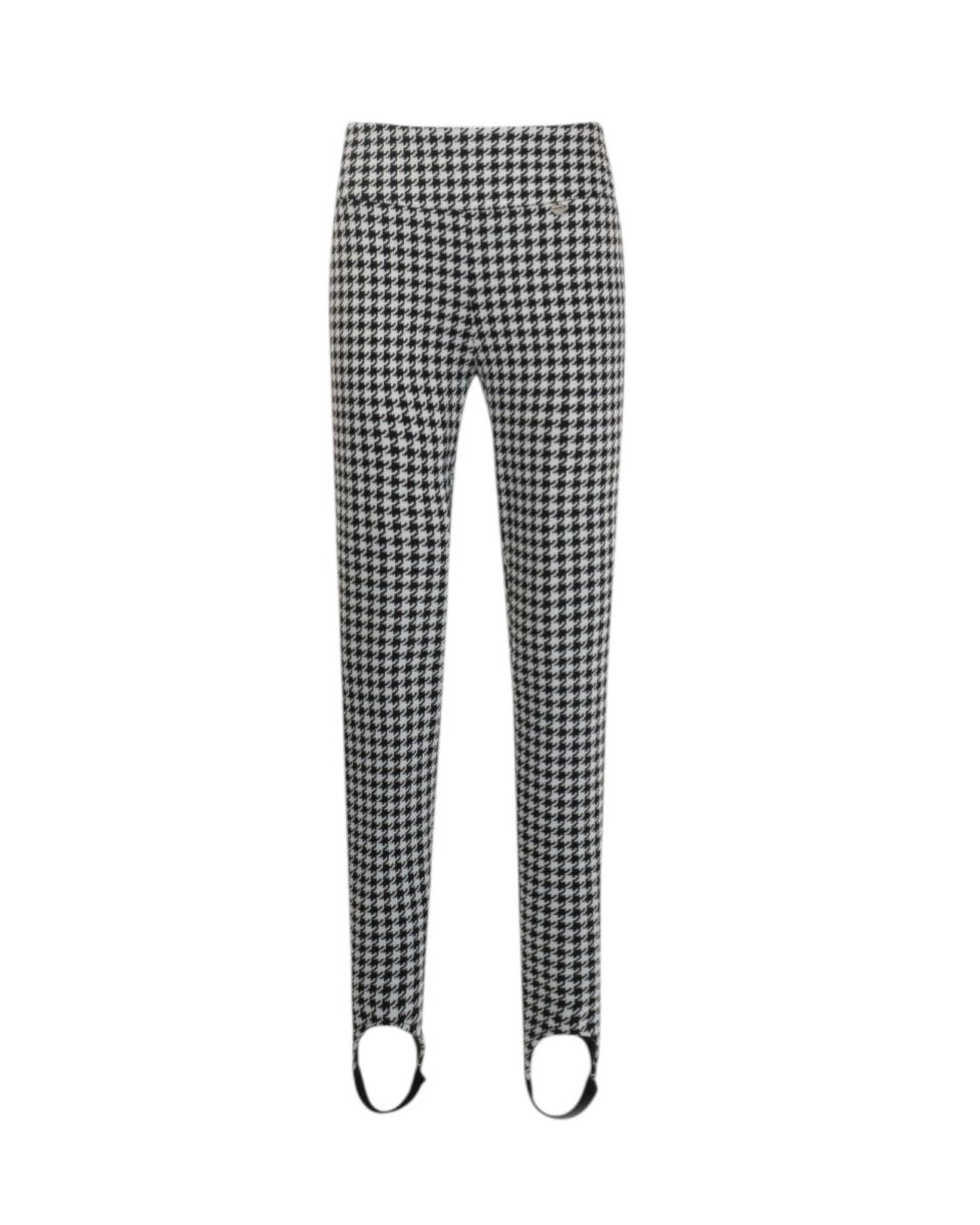 HOUNDSTOOTH STIRRUP STRETCH PANTS