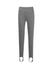 HOUNDSTOOTH STIRRUP STRETCH PANTS