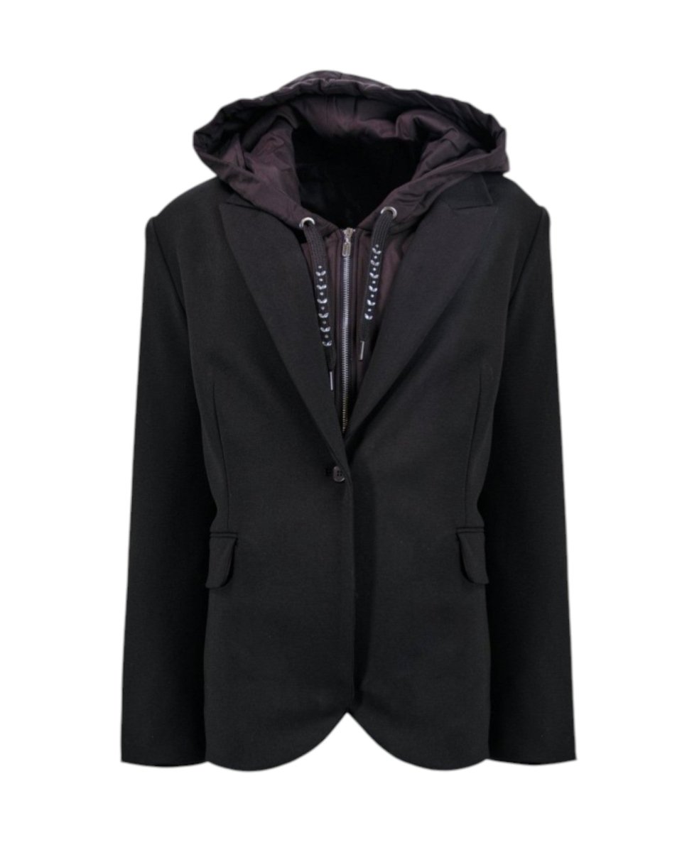 BLAZER WITH HOODED INSERT