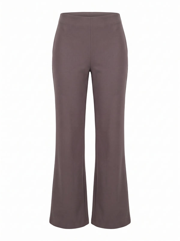 HIGH-WAIST FLARED TAILORED TROUSERS