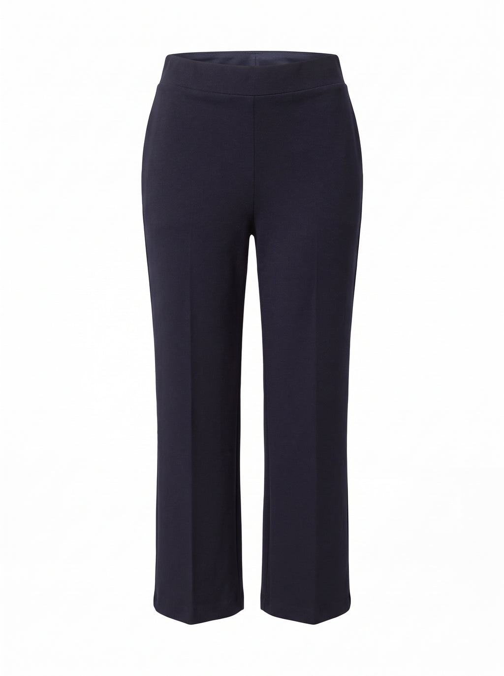 HIGH-WAIST CROPPED STRAIGHT TROUSERS