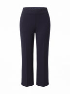 HIGH-WAIST CROPPED STRAIGHT TROUSERS