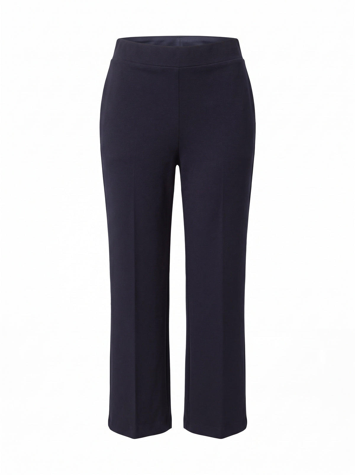 HIGH-WAIST CROPPED STRAIGHT TROUSERS