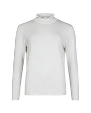 RUFFLE MOCK-NECK KNIT