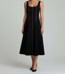 PANELLED MIDI DRESS